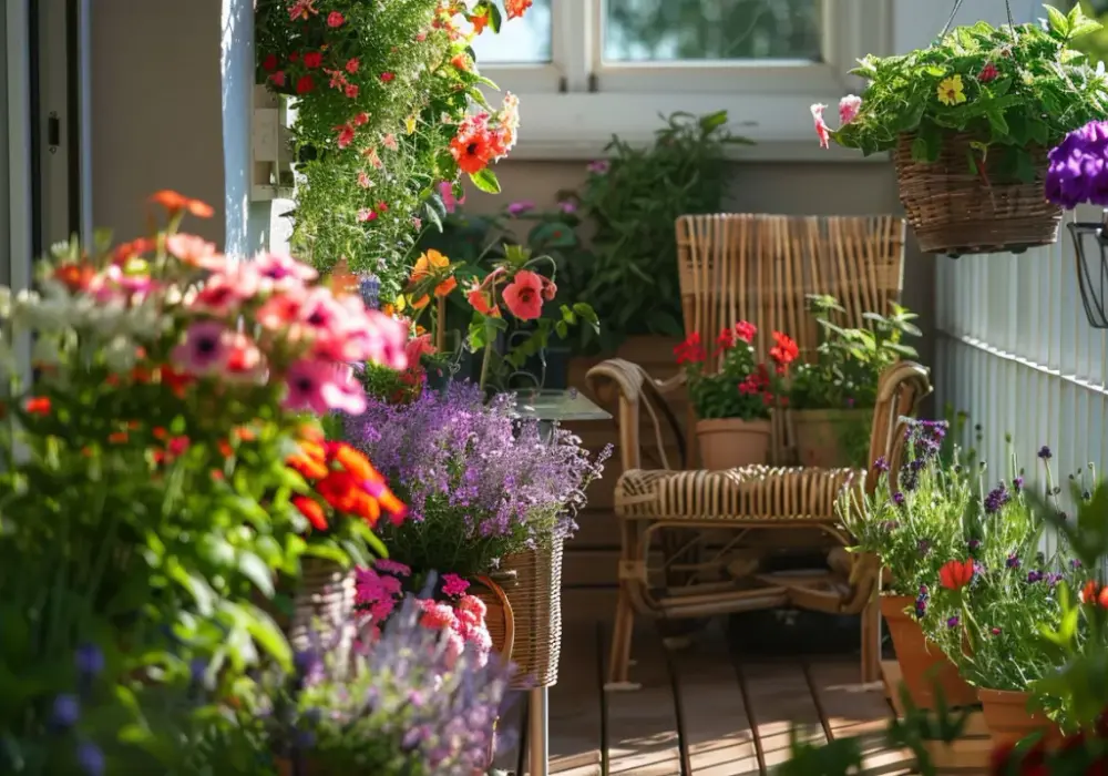 Pomysły na mały balkon - Kwiaty i aranżacje