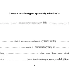 Przedwstępna umowa sprzedaży - Wzór i zasady
